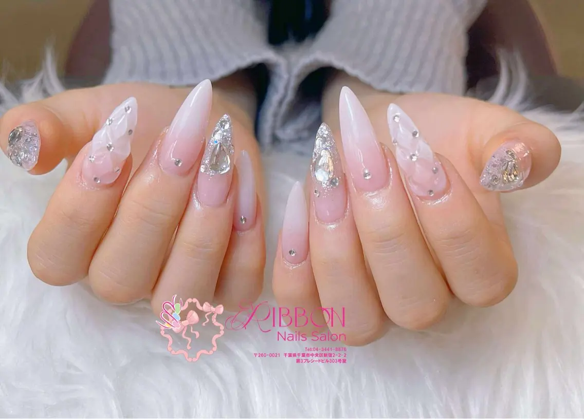 ネイル チークネイル フットネイル フレンチネイル グラデーション 韓国ネイル YUKI NAILのネイルデザイン