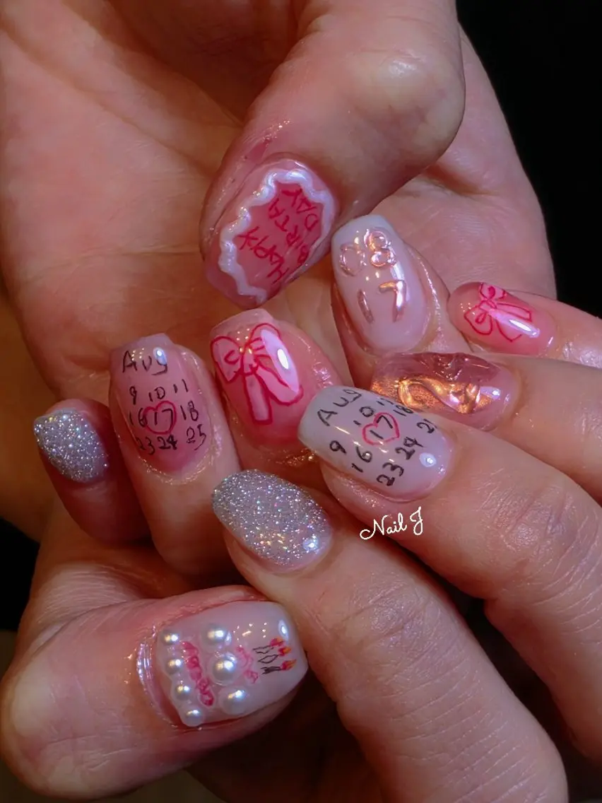 ネイル 韓国ネイル ハンドネイル Nail Jのネイルデザイン