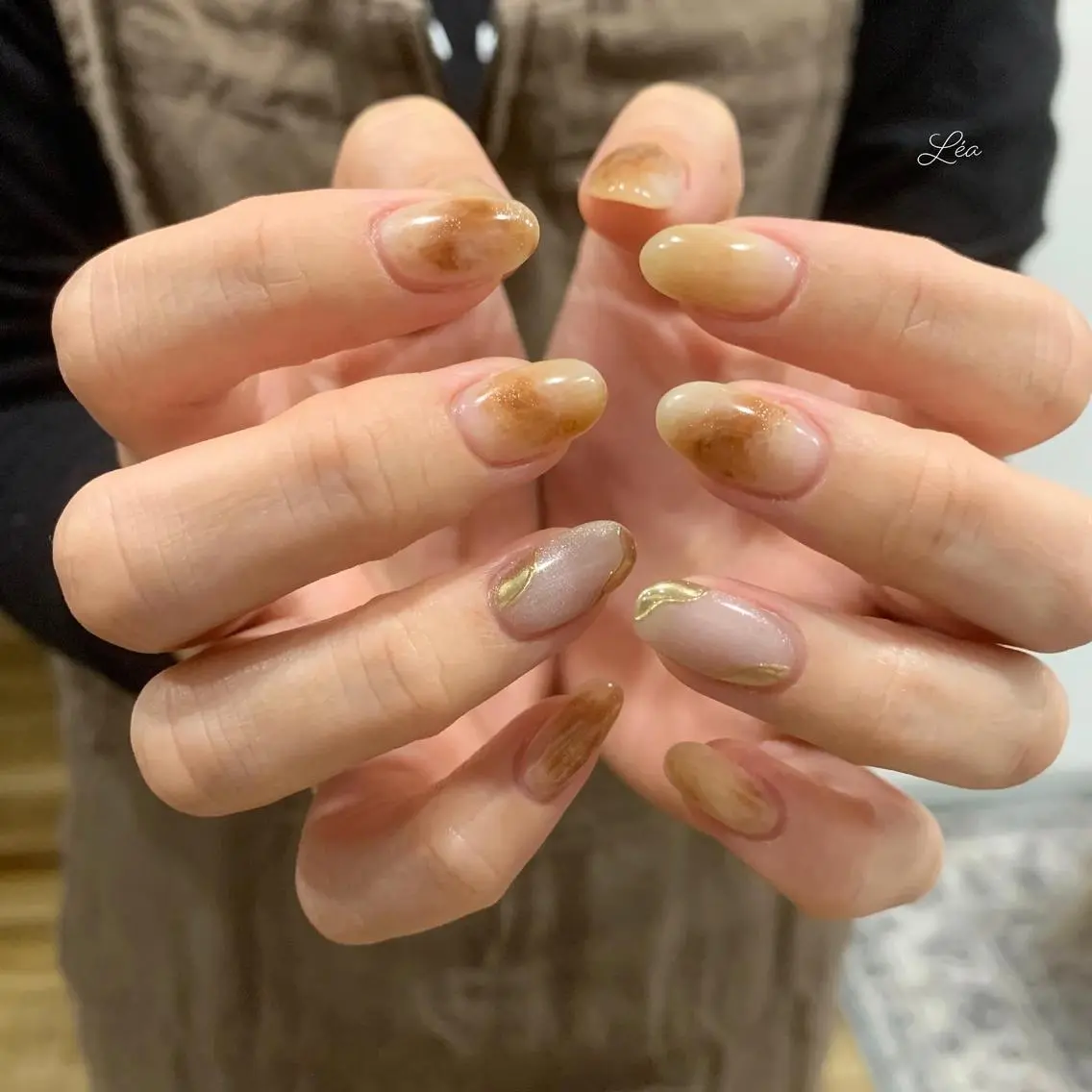 ネイル ジェルネイル 持ち込み パラジェル ソフトジェル Léa nailのネイルデザイン