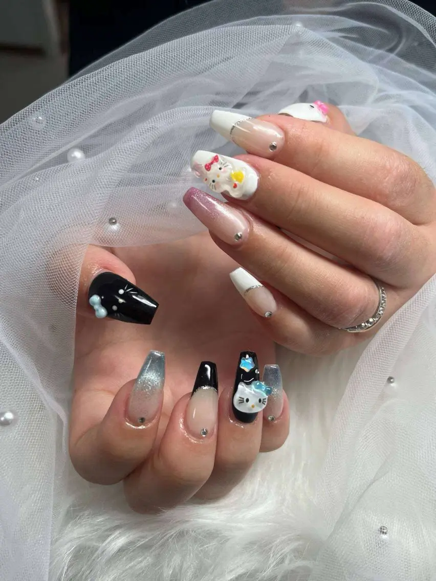 ネイル アートネイル 成人式 ジェルネイル ニュアンスネイル 夏ネイル ハンドネイル neco H.babynailのネイルデザイン