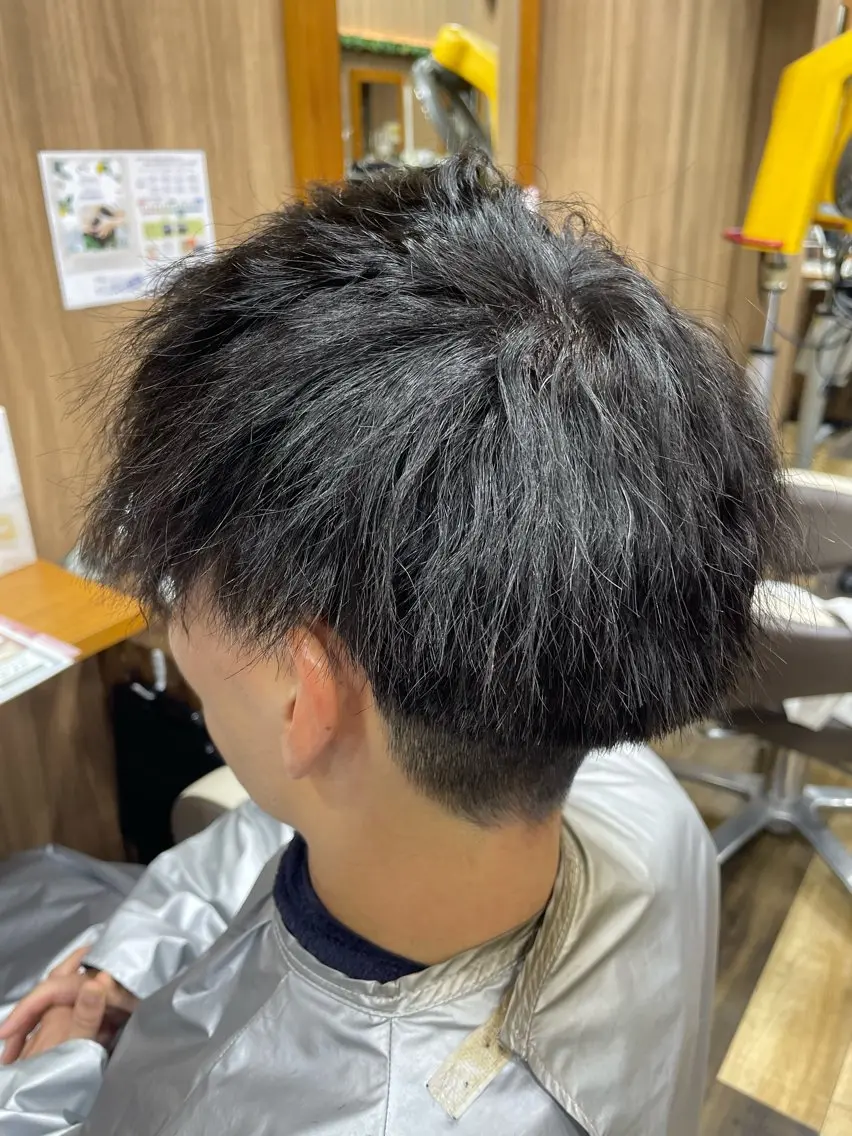 ショート パーマ メンズ カット パーマ 山際勇策 /岐阜美容師のヘアスタイル