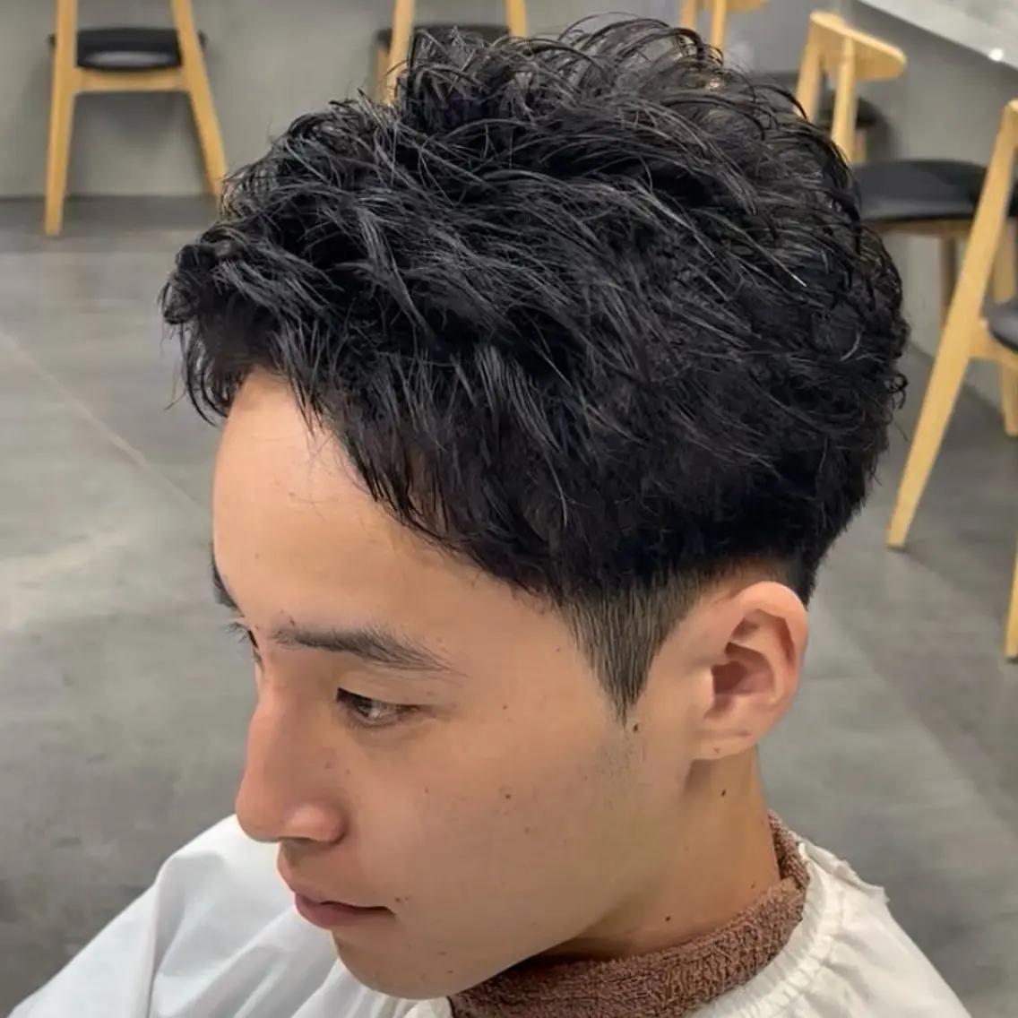 ショート パーマ ヘアアレンジ メンズ fifth 石川 凪のヘアスタイル