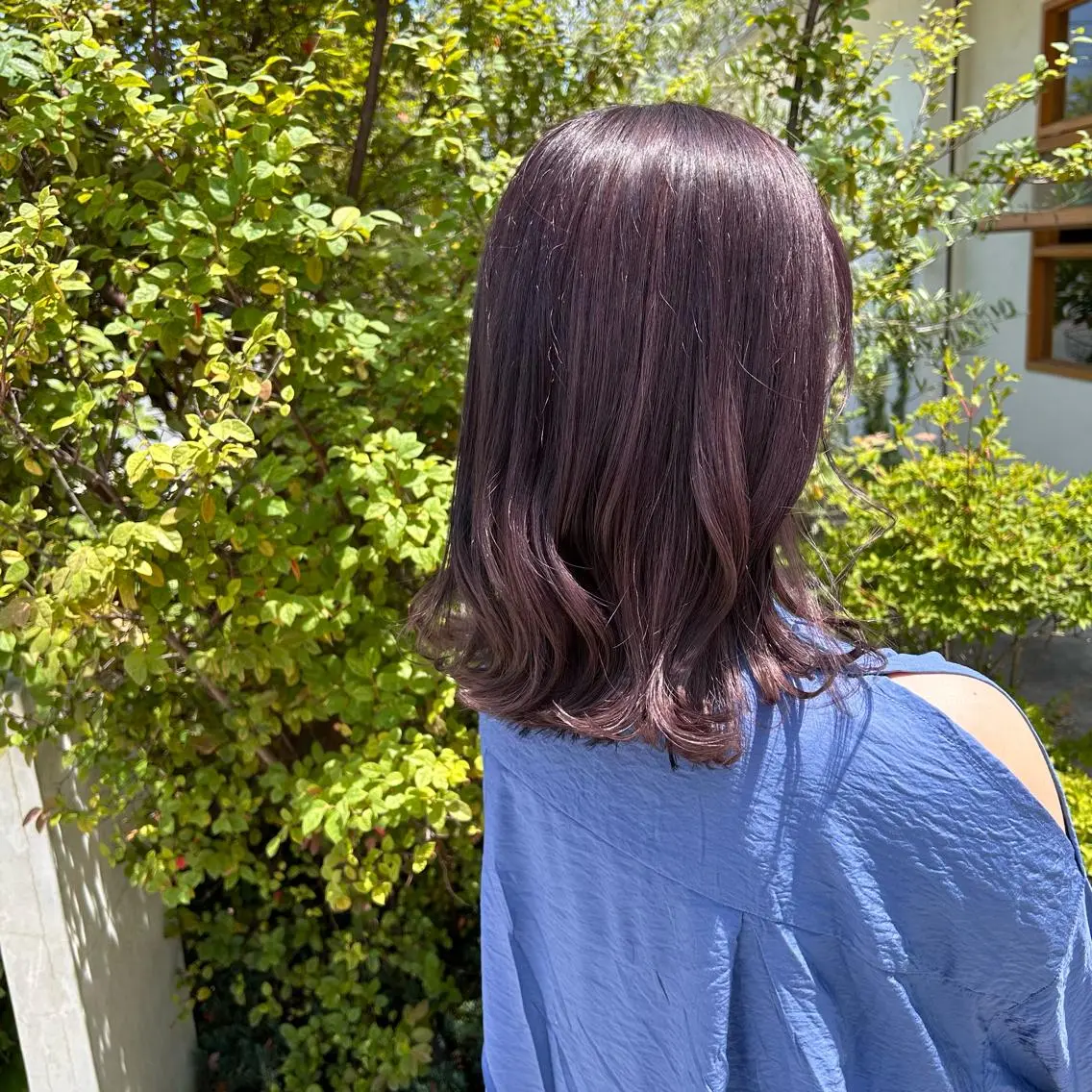 ミディアム カラー ラベンダーカラー 山本 知佳のヘアスタイル