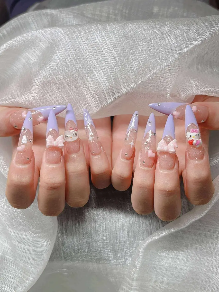 ネイル 長さ出し グラデーション 卒業式 キラキラネイル マグネットネイル ハンドネイル Lee Nailsのネイルデザイン