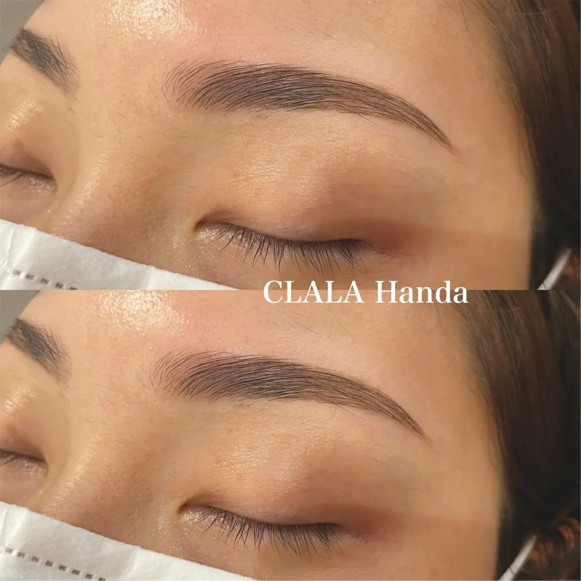 アイブロウ ハリウッドブロウリフト CLALA handa EMIのマツエク・マツパデザイン