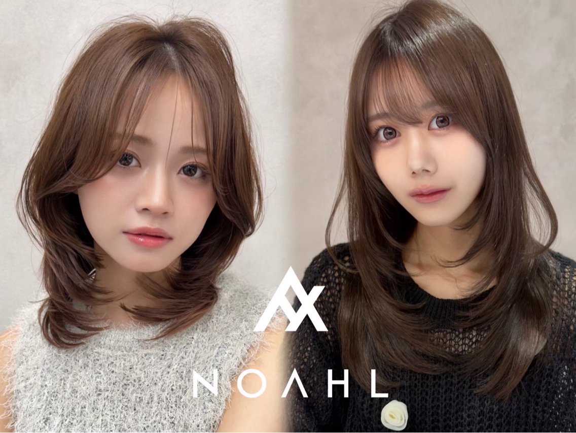 セミロング カラー ヘアカラー 🎀HARU/透明感 ダブルカラー🔅のヘアスタイル