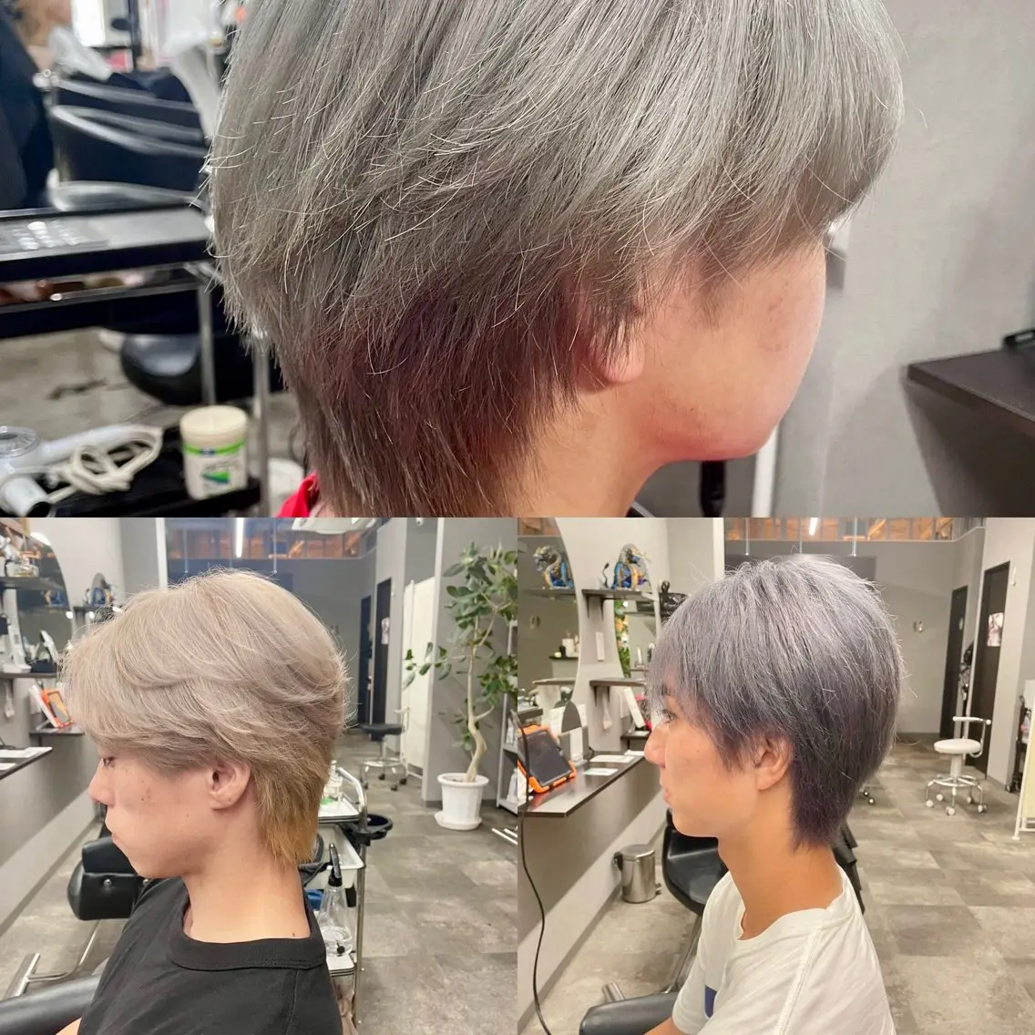🔶メンズ人気No.1🔶✨💎ブロンド系カラー目指すなら💎ブリーチ2回➕フルカラーメンズカット☝️✨最上級の極5名の写真