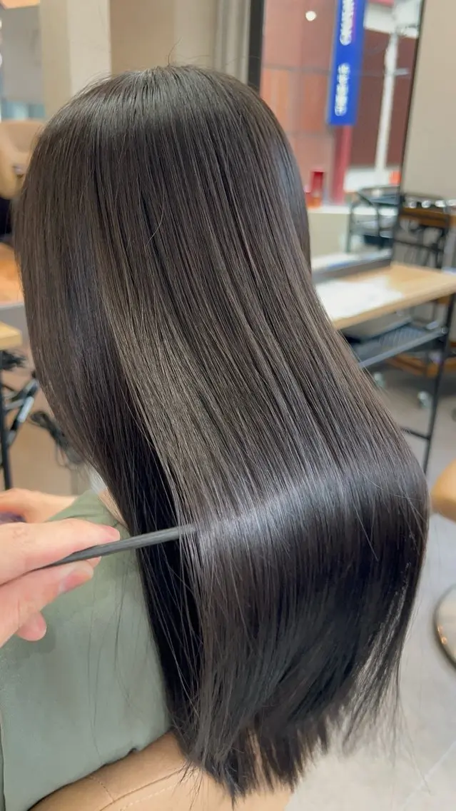 ロング トリートメント ヘアカラー トリートメント 髪質改善美容師 大森勝馬のヘアスタイル
