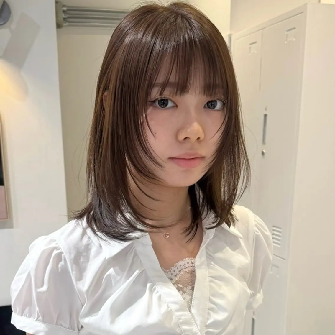 【⭐️トレンド⭐️】顔まわりカット+カラー+トリートメントの写真