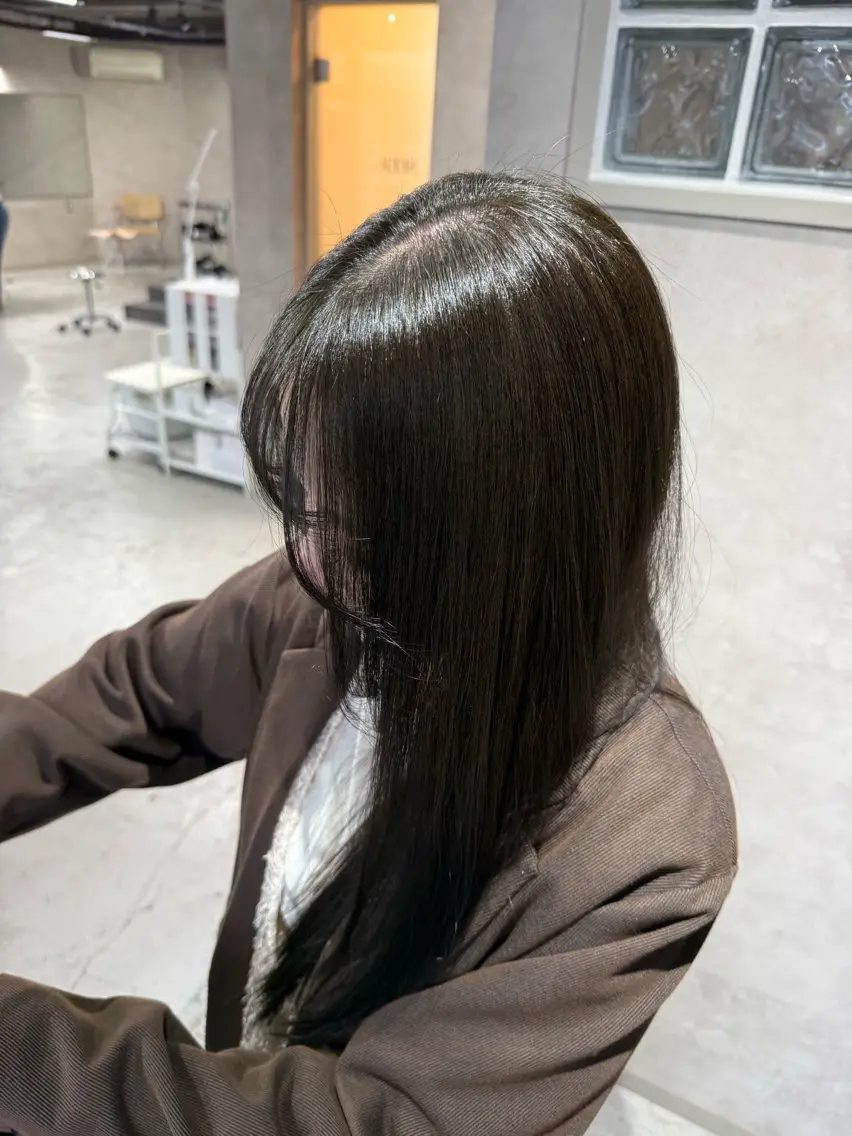 ロング カラー トリートメント ヘアカラー 新潟万代/暖色・ 透明感カラー/アミのヘアスタイル