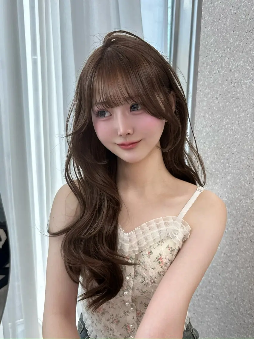 ロング ヘアカラー トリートメント 天神美容室 🎀hinaのヘアスタイル