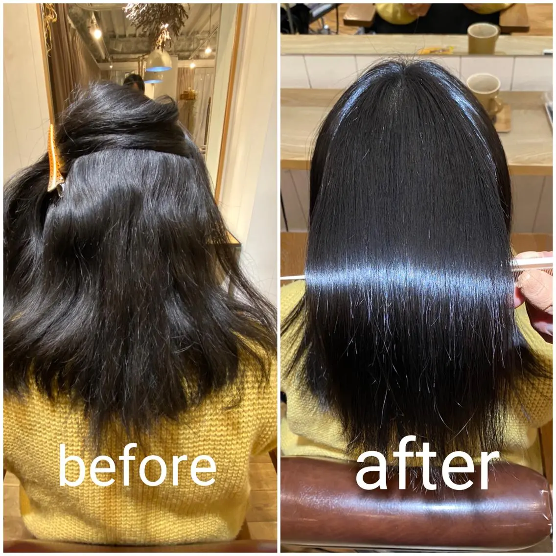 ミディアム 縮毛矯正 カット 縮毛矯正 伊藤 光成のヘアスタイル