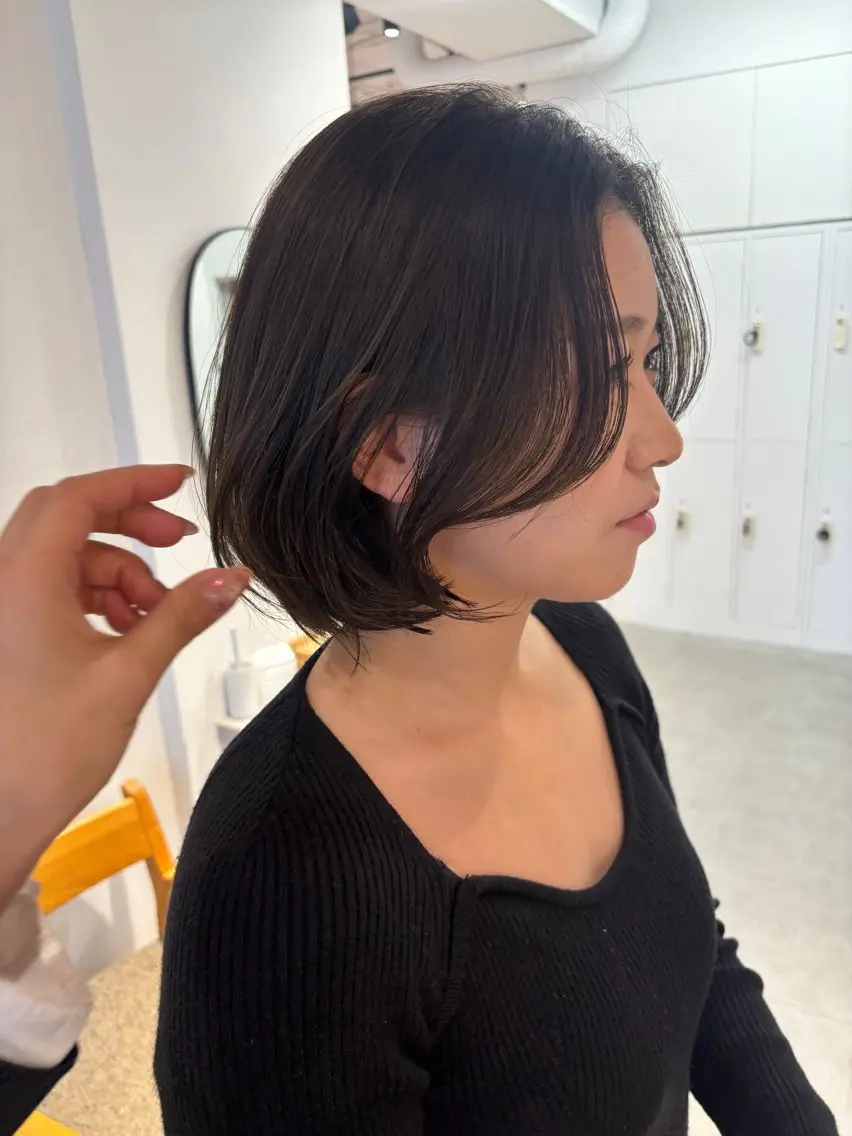 ショート サイドバング 🫧nari🫧 谷町 大阪のヘアスタイル