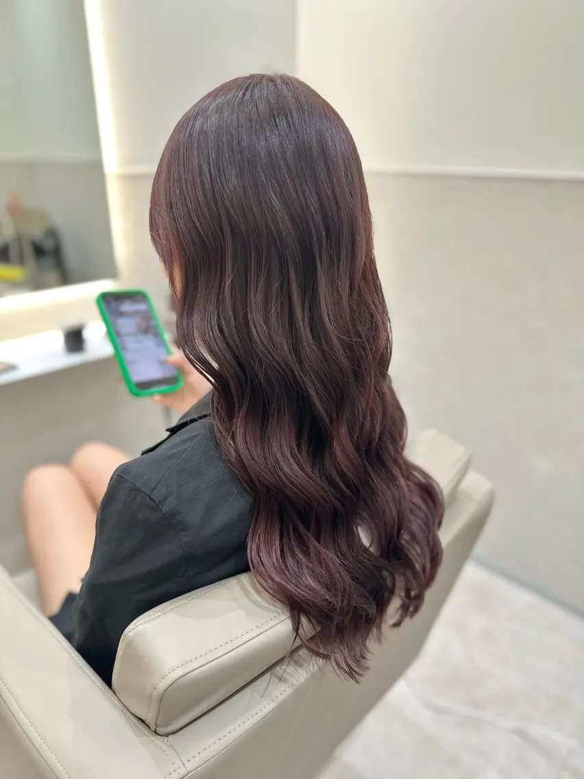 ロング カラー カット ヘアカラー トリートメント 縮毛矯正💎髪質改善 レイヤー✨山内健太郎のヘアスタイル