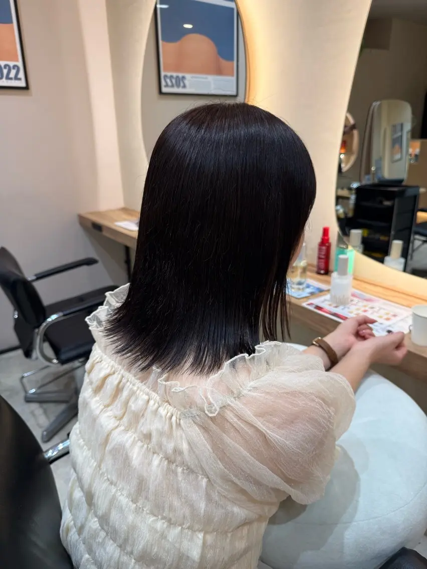 カラー ヘアカラー ハイトーンベージュ カラー/さら🎀のヘアスタイル