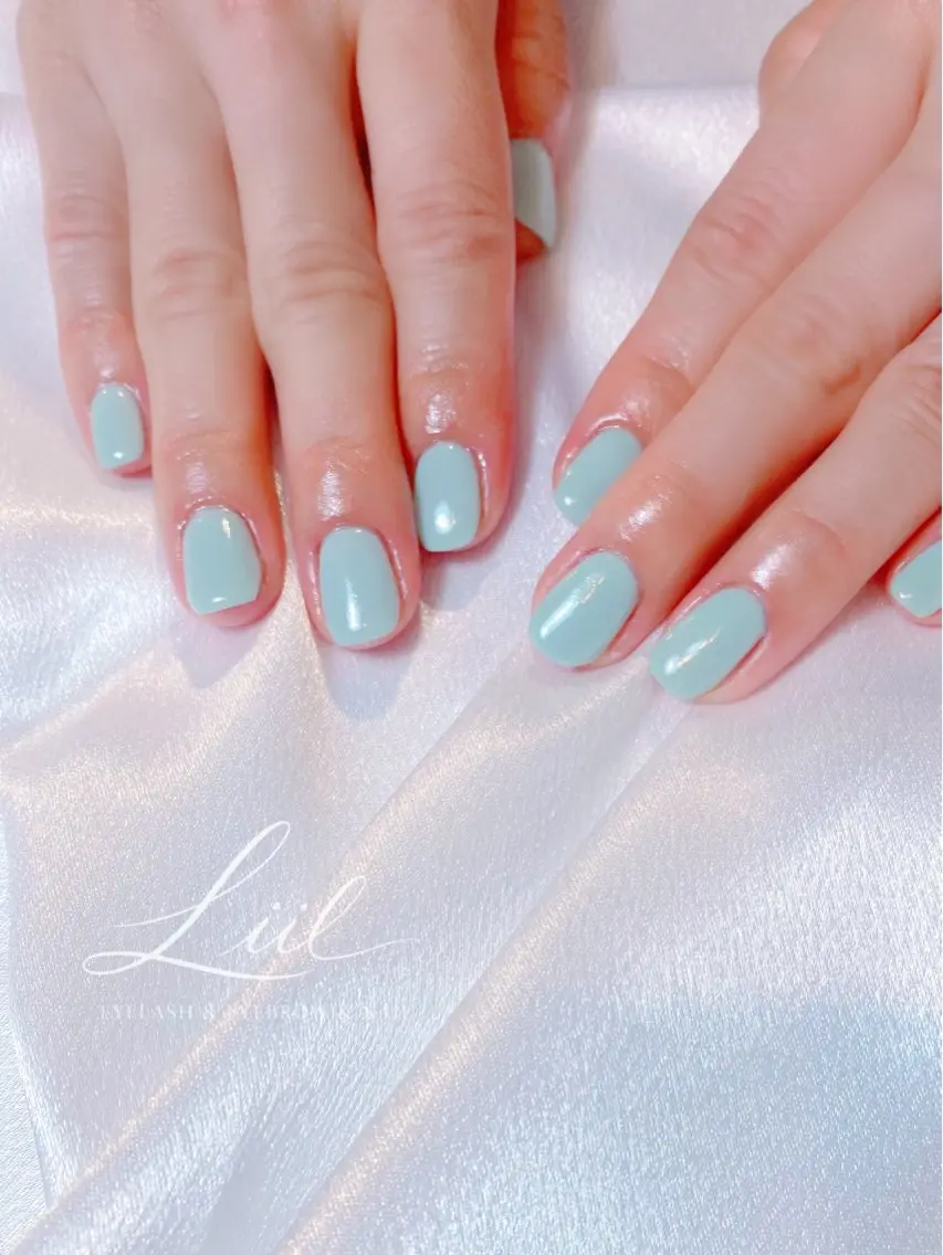 ハンドネイル⭐️オフ込ワンカラーの写真