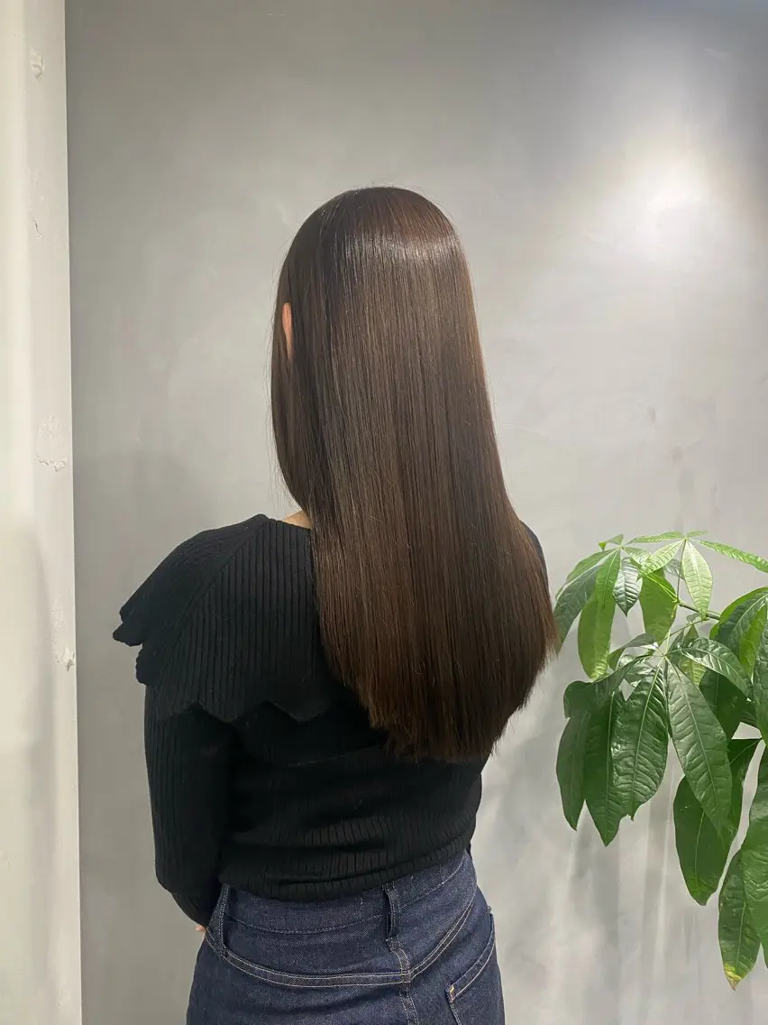 ロング カラー 髪質改善 ヘアカラー トリートメント 梅田中崎町髪質改善 /オキヒロト/エコルのヘアスタイル