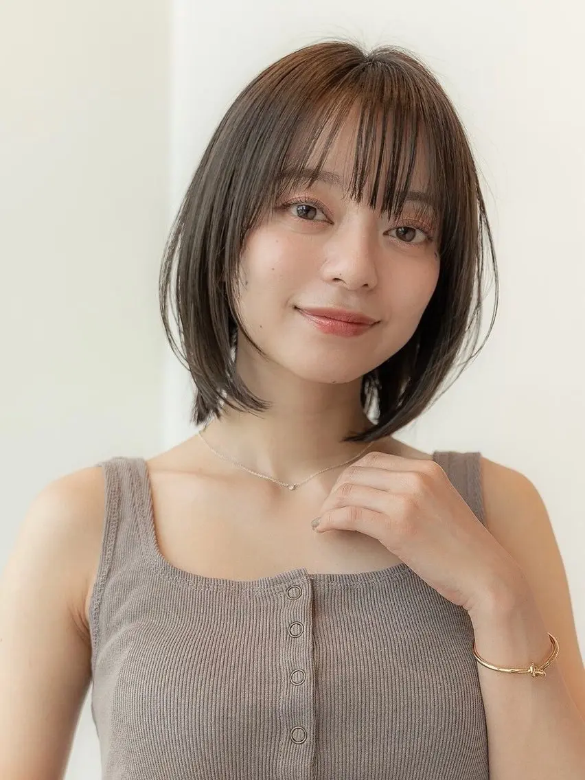 ミディアム 韓国ヘア⭐︎髪質改善 io（イオ）のヘアスタイル