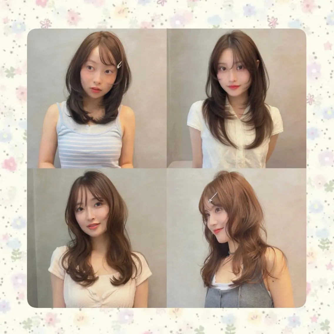 ロング カラー カット ヘアカラー トリートメント レイヤー/ウルフ🤍 mayo.のヘアスタイル