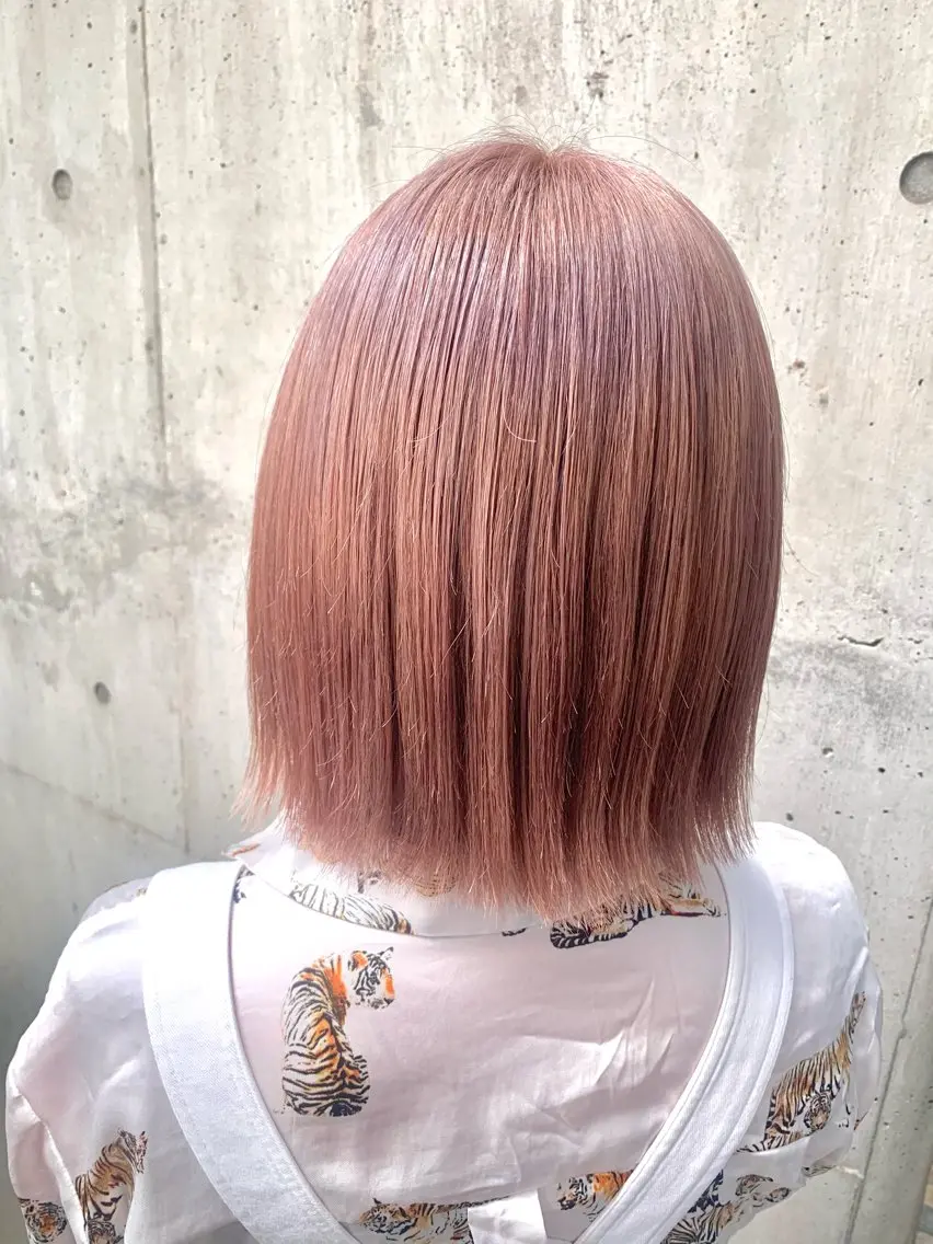 ミディアム カラー カット ヘアカラー トリートメント 花木 志穂のヘアスタイル