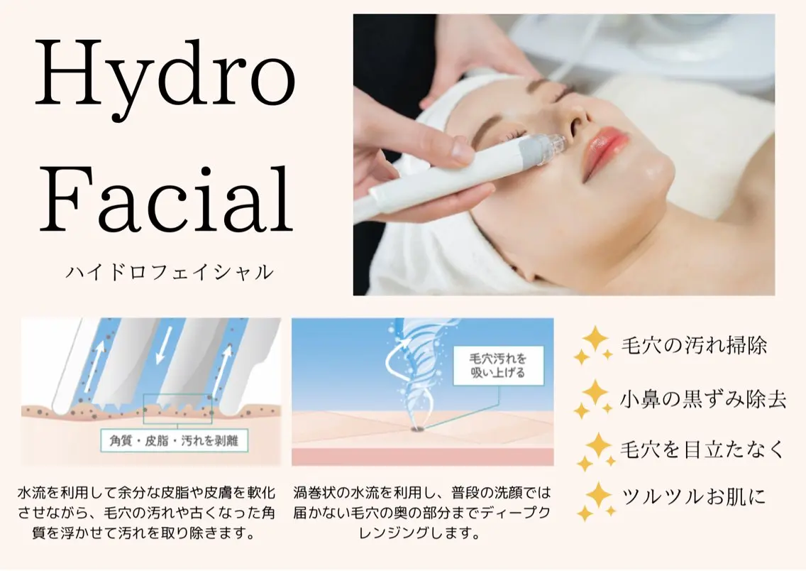肌荒れ・ニキビ跡ケア🫧セルフケア❌毛穴ケアはプロにお任せ☆【角栓除去パック付】ハイドラフェイシャル¥6800の写真