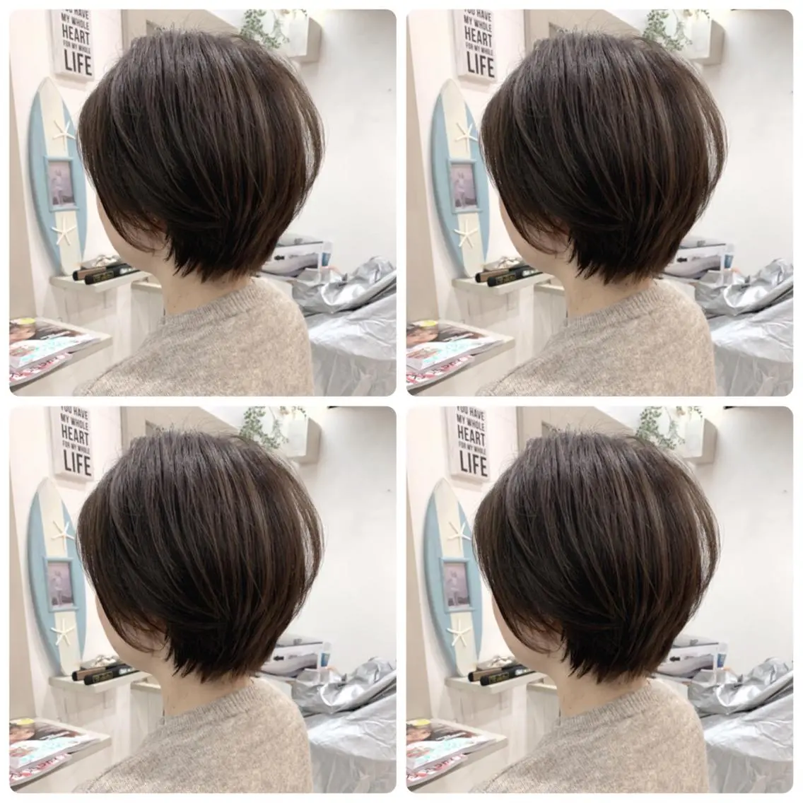 ショート カット トリートメント 京都大人女性ショート 徒歩1分/秋山のヘアスタイル