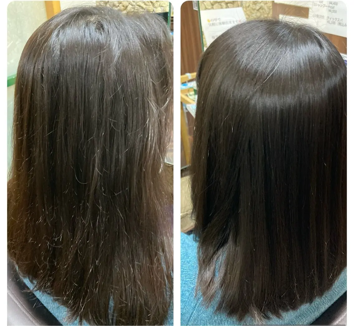 ロング パーマ トリートメント katae sayoriのヘアスタイル
