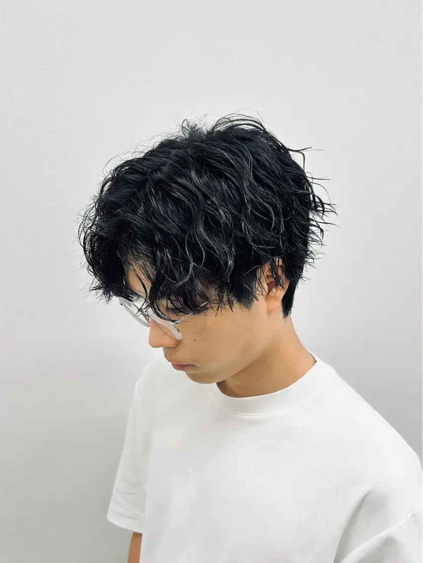 セミロング パーマ メンズ 🏁メンズパーマ/ RYOYAのヘアスタイル