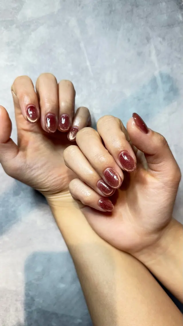 ネイル フレンチネイル マグネットネイル マグネットフレンチ ハンドネイル tierra marikoのネイルデザイン