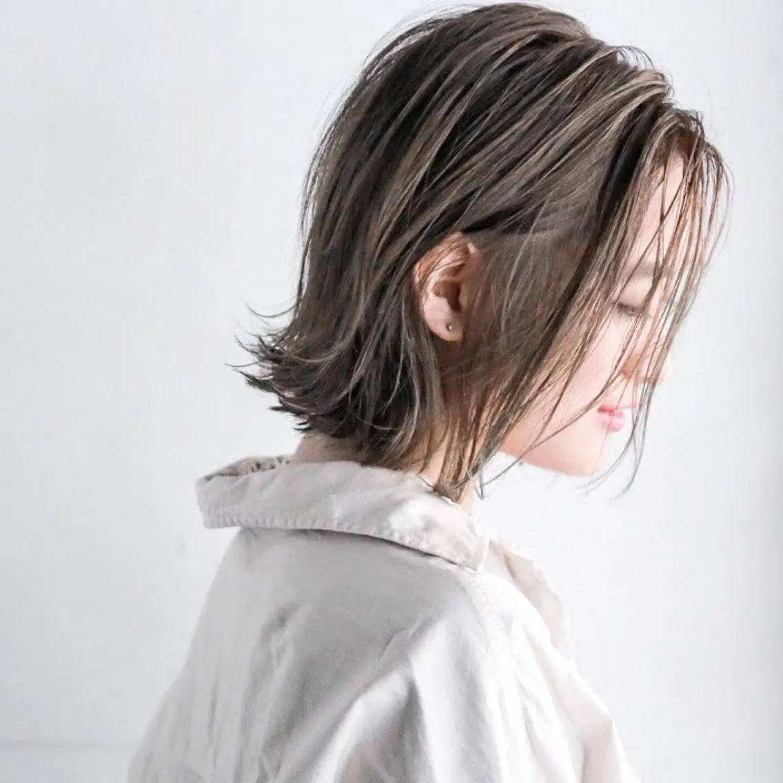 ショート カラー レイヤー暖色カラー 池袋Yamamotoのヘアスタイル