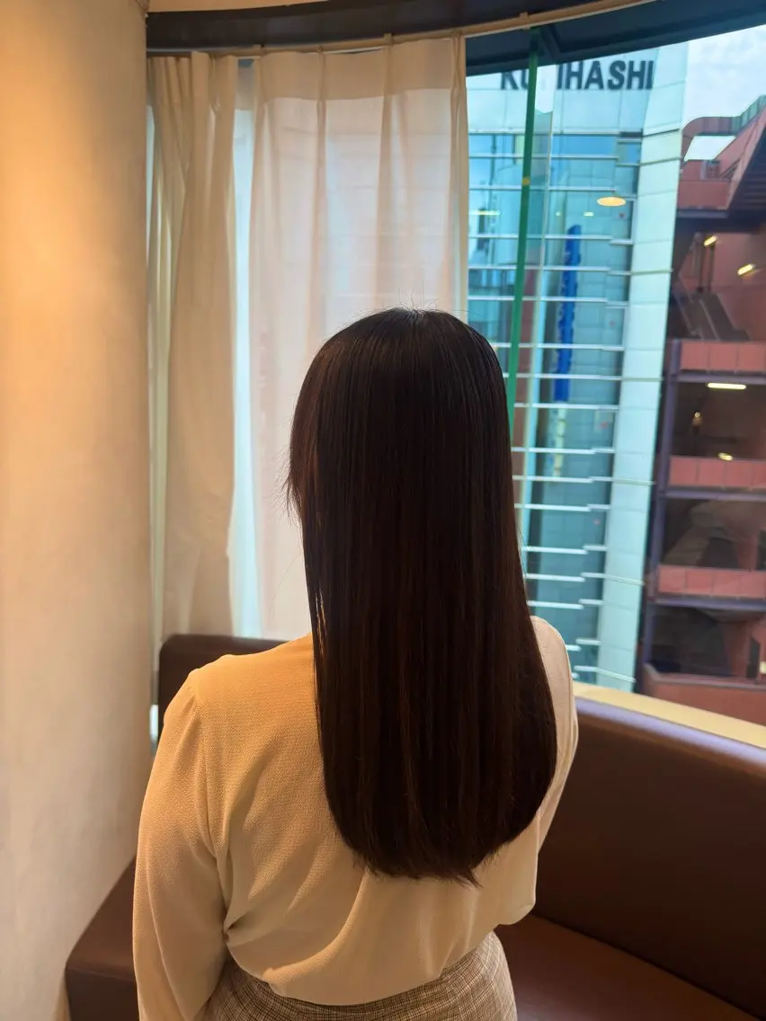 ロング トリートメント 透明感カラー💜 モテ髪 空陽💙のヘアスタイル