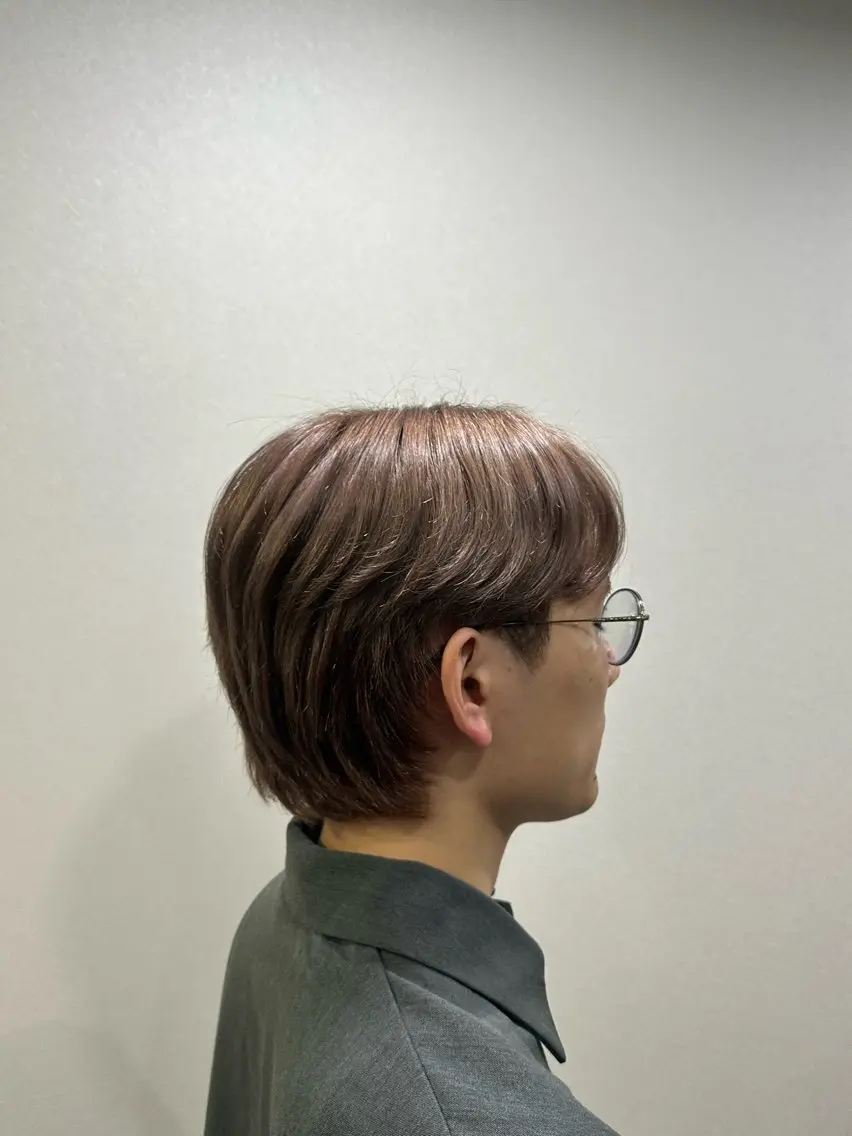 ショート カラー メンズ ヘアカラー Remoa / 韓国ヘアサロンのヘアスタイル