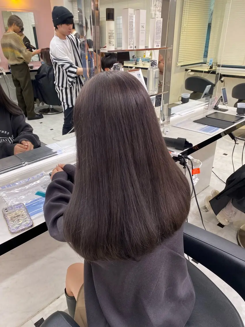 カラー ♥️韓国風透明感 暖色misa♥️のヘアスタイル