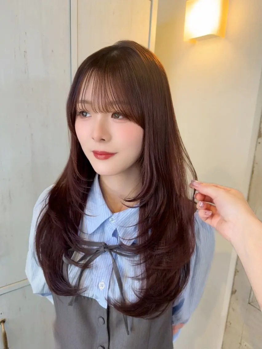 ロング レイヤーカット ✨カットモデル募集中 ゆいな🎀のヘアスタイル