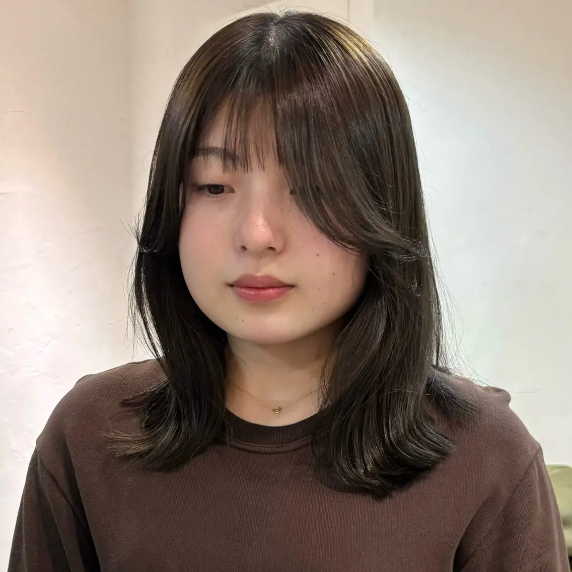 ミディアム 盛れる透明感カラー momokaのヘアスタイル