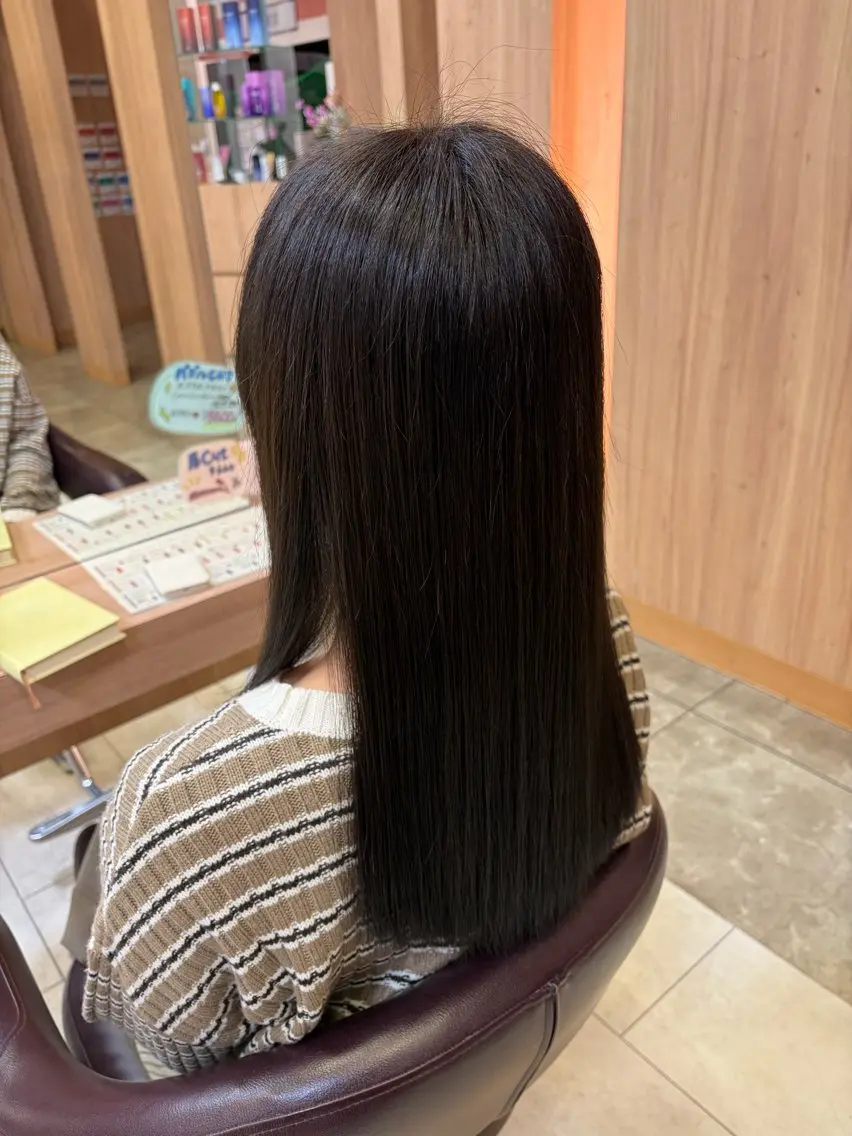 ロング カラー カット ヘアカラー むらもと ゆうのヘアスタイル