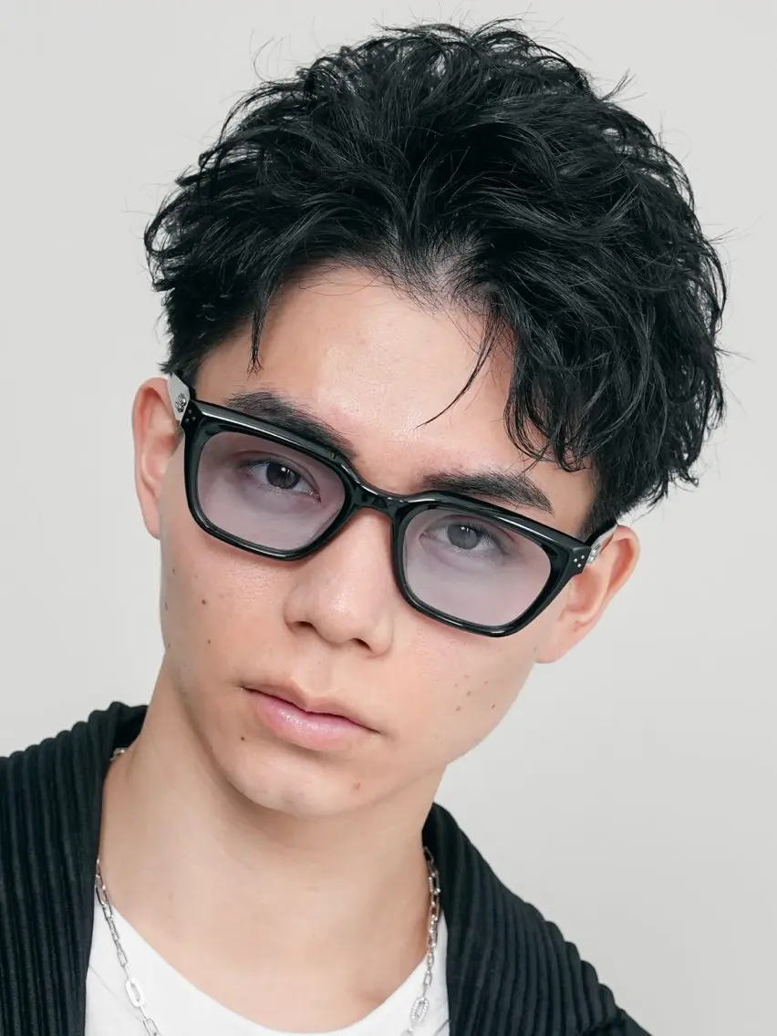 ショート パーマ メンズ メンズパーマ カット パーマ 江藤 竜広のヘアスタイル