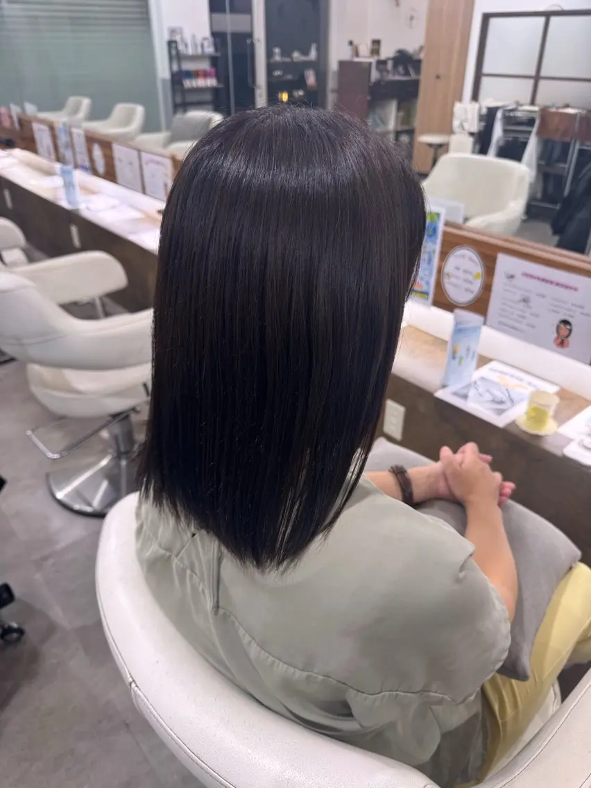 ミディアム カラー ヘアカラー ★モデル募集 星来★のヘアスタイル
