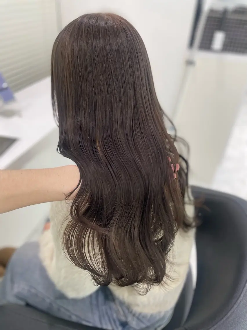 ロング ヘアカラー トリートメント ヘッドスパ 🌿透明感赤み消し Keishin🌿のヘアスタイル
