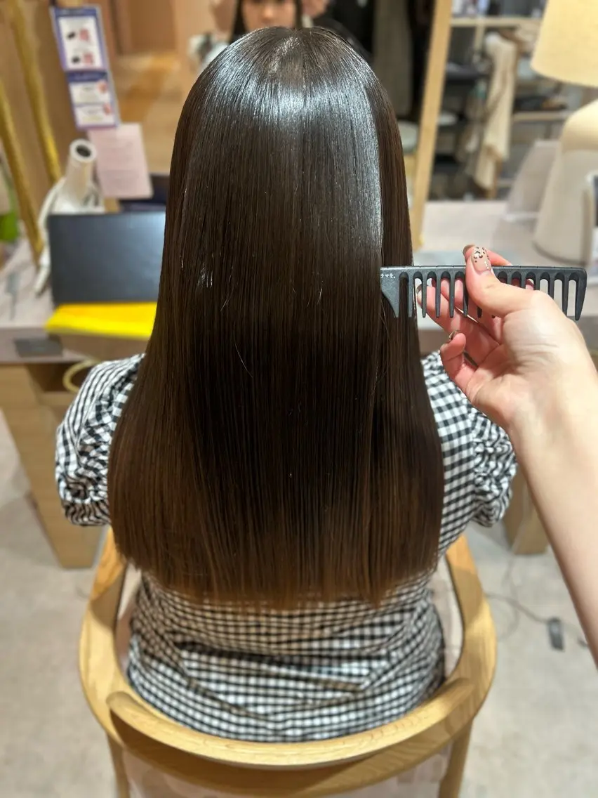 ロング 縮毛矯正 merc.🕊大西‎ 香瑚のヘアスタイル