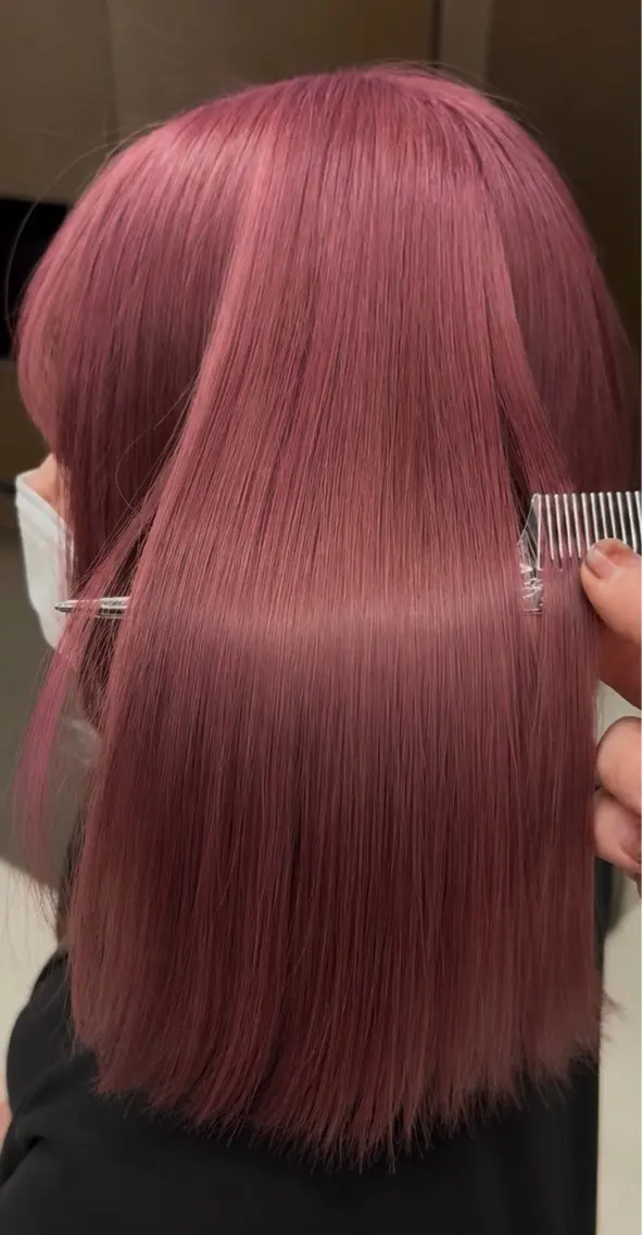 ミディアム カラー ベージュカラー ブリーチ 透明感カラー ラベンダーカラー ミルクティーベージュ ヘアカラー 🫧【デザインハイト ーン】Sachi🫧のヘアスタイル