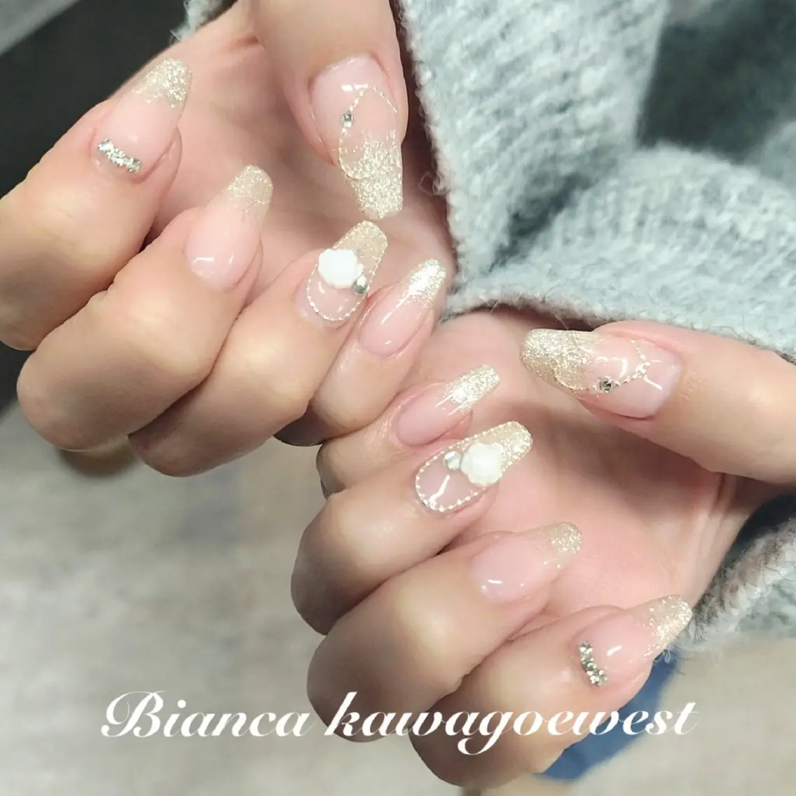 ネイル 持ち込み Bianca川越西口 Oguraのネイルデザイン