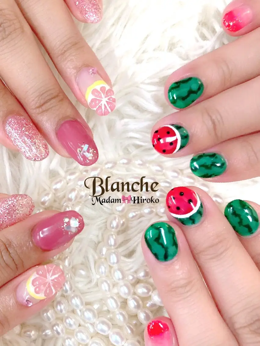 ネイル 夏ネイル Lianネイル 寛子Lianのネイルデザイン