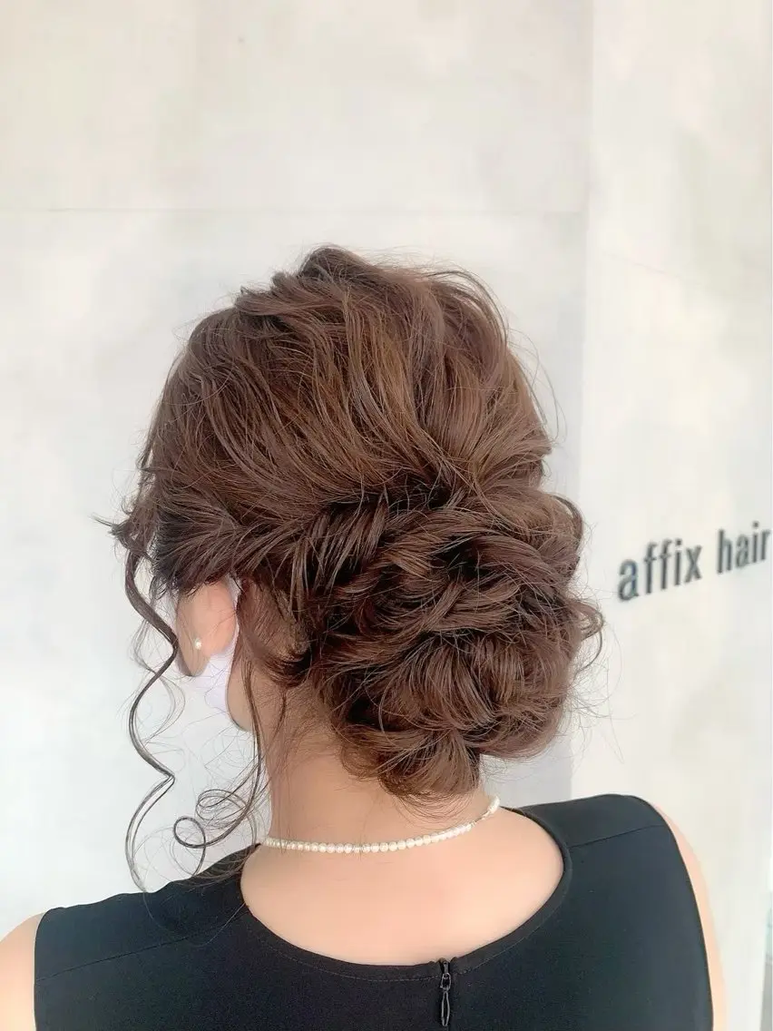 浴衣ヘアアレンジ🎀の写真
