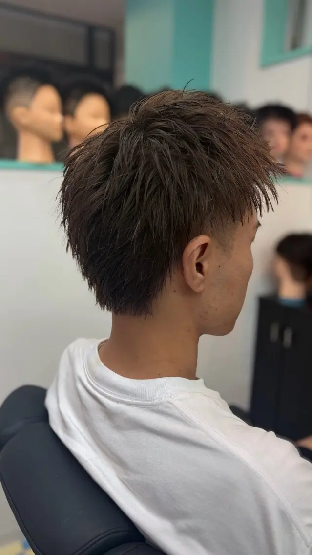 メンズカット+顔剃りの写真