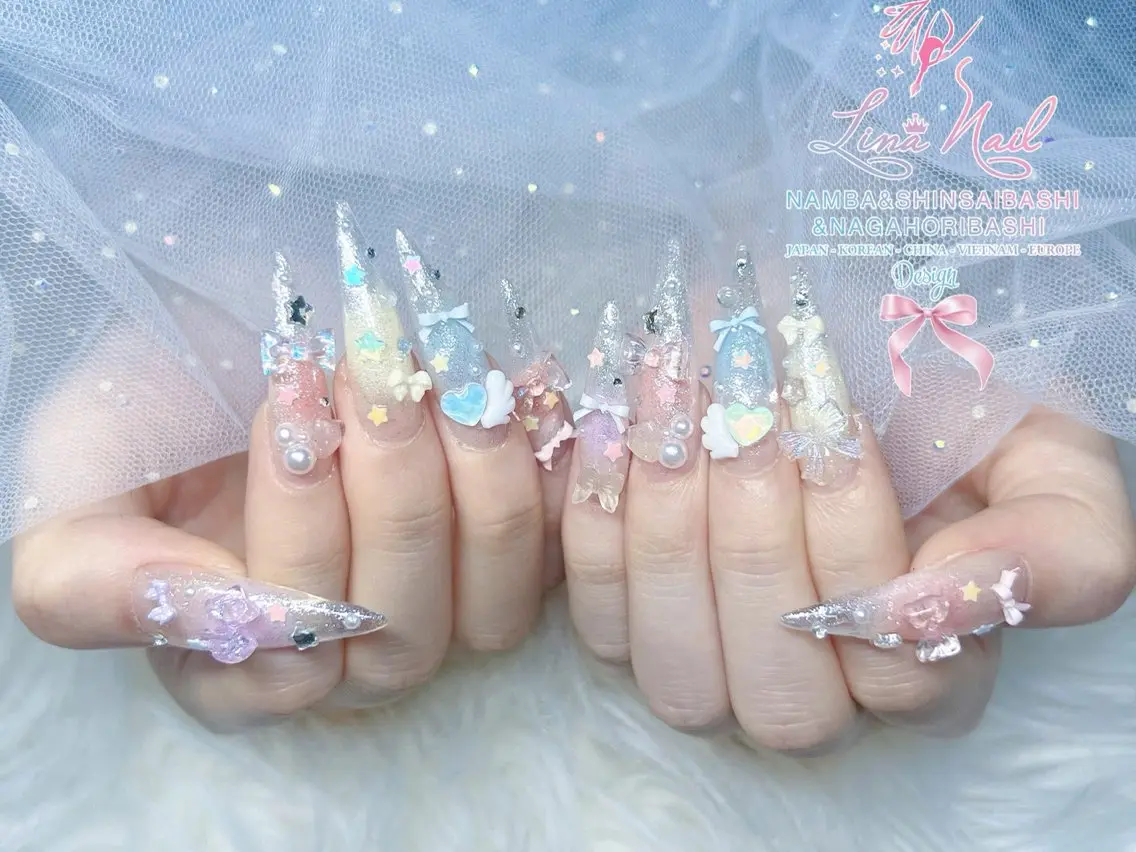 ネイル チークネイル 桜ネイル フラッシュネイル フットネイル ジェルネイル ハンドネイル リナネイル アメ村心斎橋店のネイルデザイン