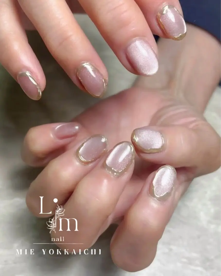 ネイル マグネットネイル ミラーネイル Li.m nail リム ネイルのネイルデザイン