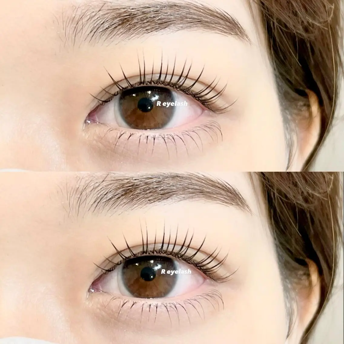 ミディアム カラー パーマ ヘアアレンジ メンズ キッズ ネイル マツエク・マツパ アイブロウ ミディアムパーマ メンズパーマ 下まつげエクステ マツパ 𝑹 eyelashのマツエク・マツパデザイン