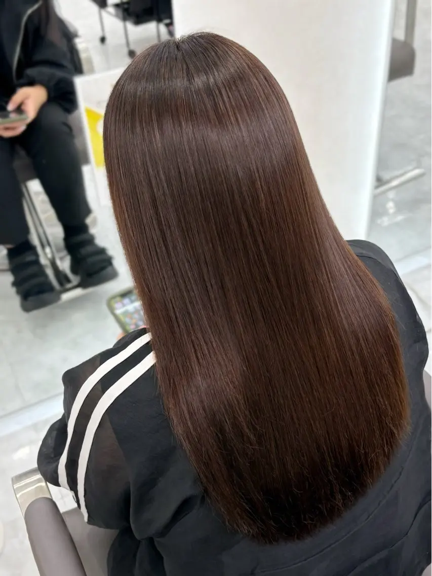 セミロング ヘアカラー トリートメント いずみ カラーモデル募集⭐️のヘアスタイル