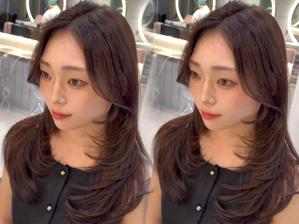 セミロング カット ヘアカラー トリートメント 谷川が作る熊本1🥇 レイヤーカットのヘアスタイル
